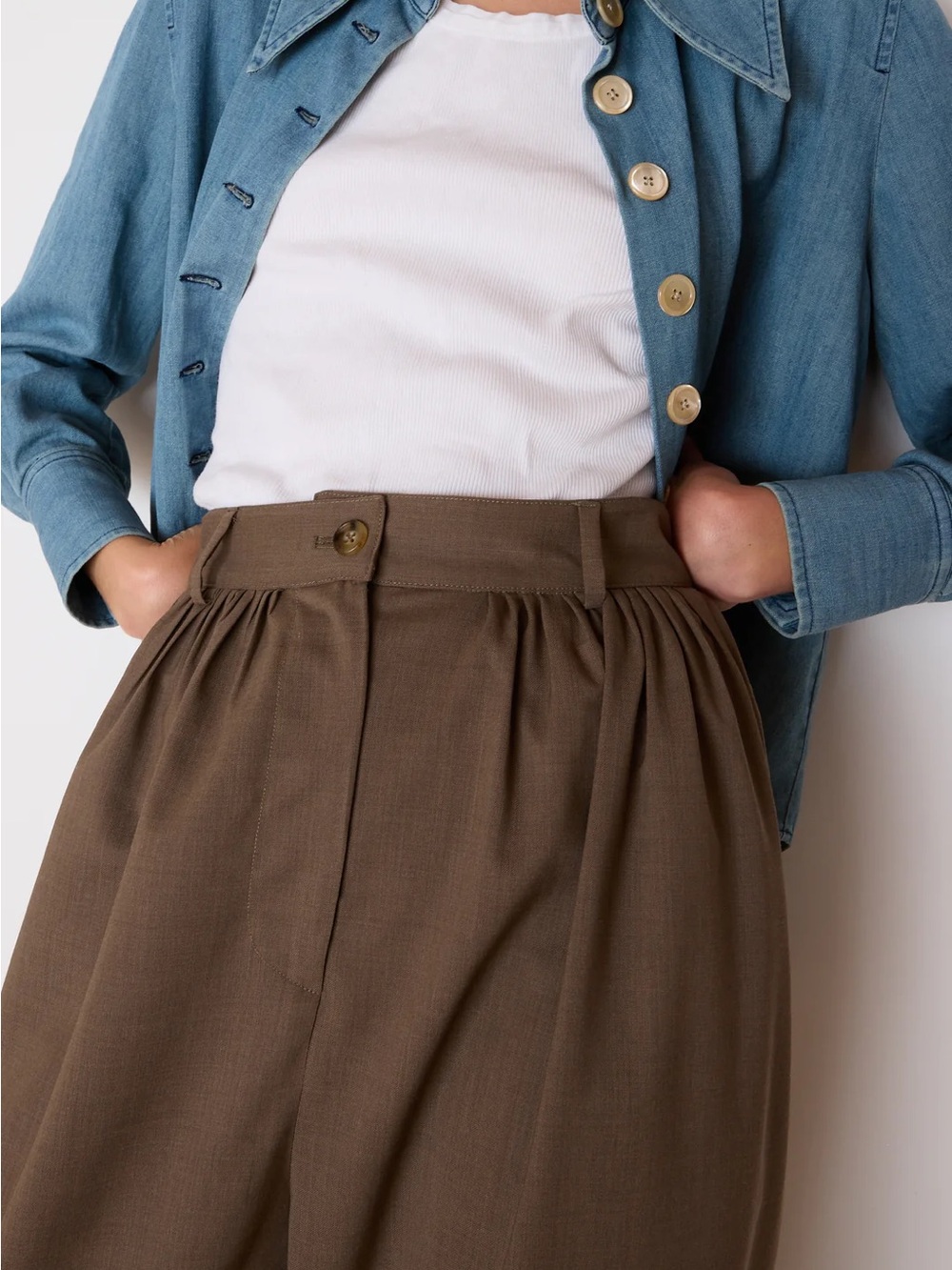 {{Caron Callahan}} Brandon Wool Pants - Picture 4 of 7